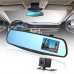 Vehicle Blackbox DVR Car Rear View Mirror with full 1080p HD Recording